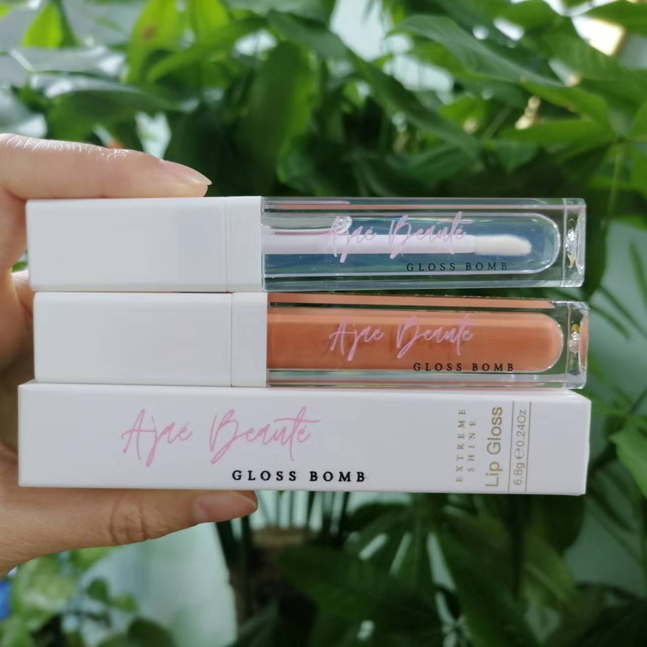 New Makeup Lip Gloss Cosmetics Liquid Vegetarian Organic Gloss Plump Fruit Nude Transparent Custom Private Label Lip Gloss