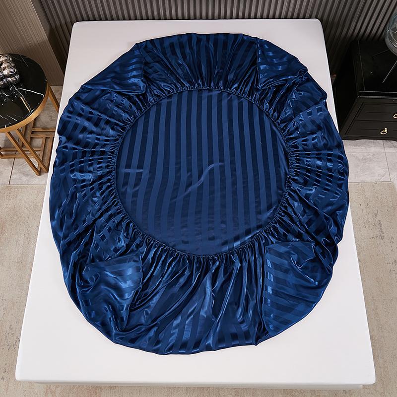 Wholesale Silk Satin Bed Sheet Suit Wrinkle Free Deep Pocket Hotel Home Woven Technique Polyester Padding