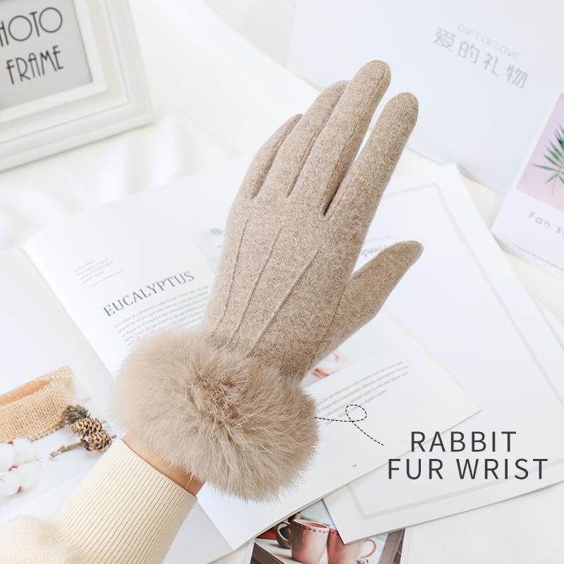 Sexy Girl Fancy Accessories Touch Screen Cashmere Wool Gloves Winter