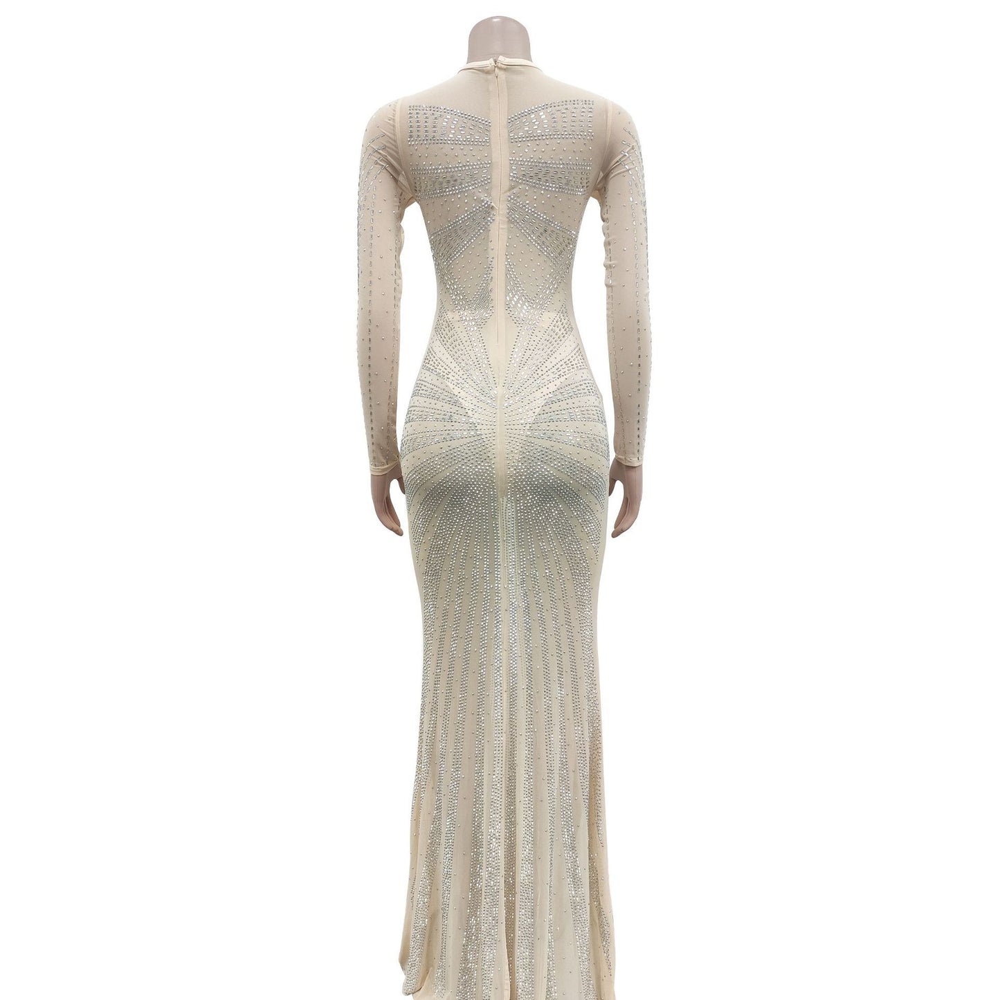Elegant Long Women 2024 Women Cocktail Dress Elegant Rhinestone Dress High Quality