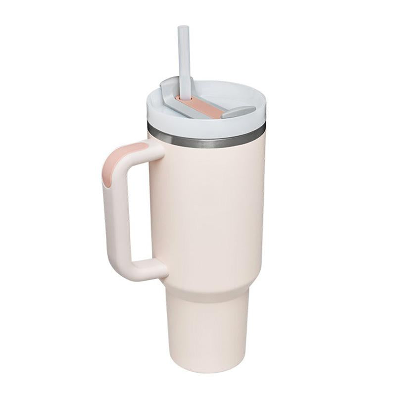 Custom Logo 40 Oz Adventurer Stainless Steel Tumbler Outdoor Double Wall Travel Coffee Cup With Handle And Straw Vacuum Car Cup