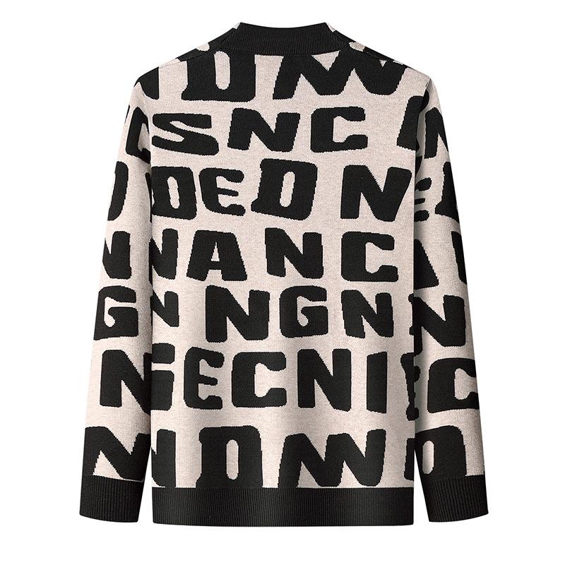Nanteng Custom Low MOQ 100% Cotton High Quality Long Sleeve Knitted Men's Cardigan Sweater