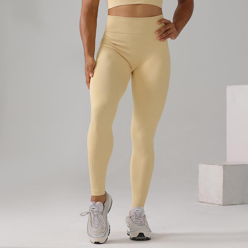 High Quality Rib Zipper 6-piece Set Active Wear Fitness Seamless Yoga Suit Sports Bra Leggings Women's Fitness Suit