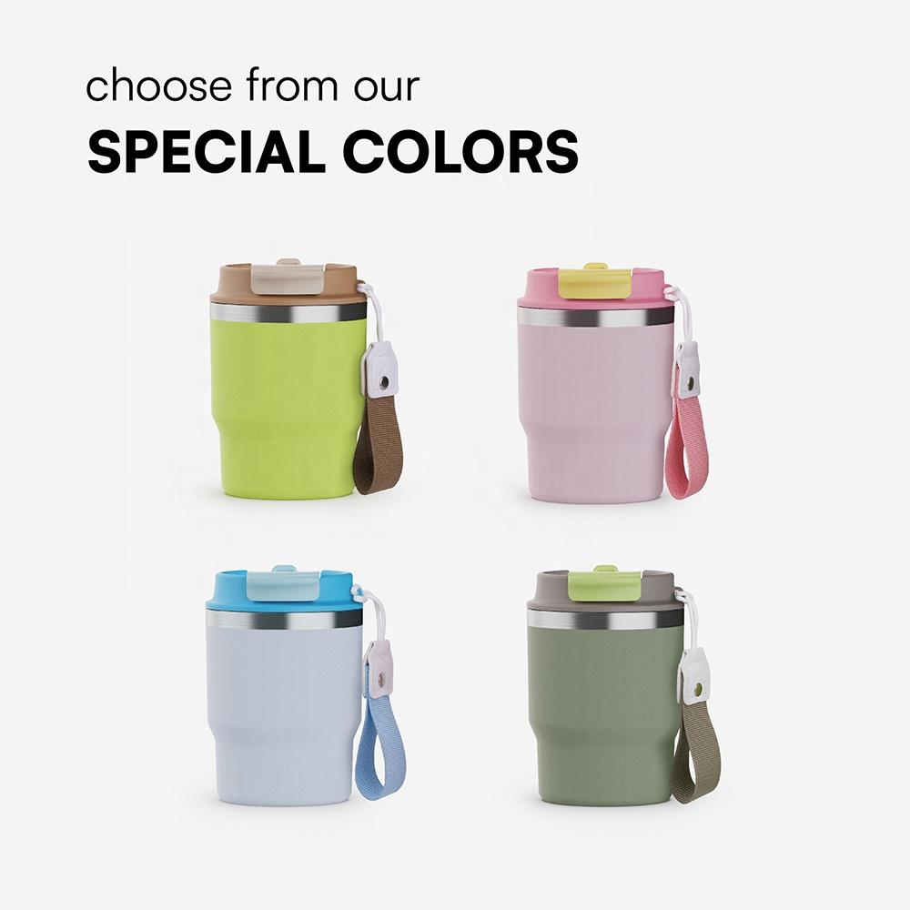 Hot Sale 2-in -1 Coffee Cup Travel New Wine Cup With Lid Straw Vacuum Stainless Steel Cup