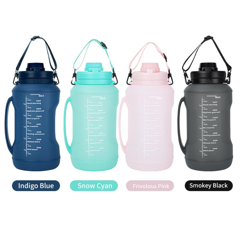 Wholesale BPA Free 2L Sports Gym Collapsible Drinking Collapsible Silicone Travel Straw Water Bottle