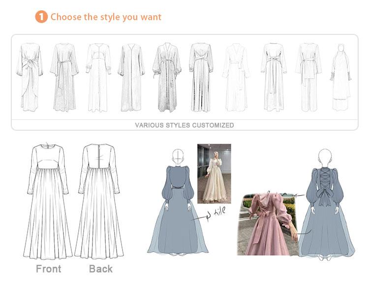 Wholesale Turkish Elegant Eid Women Muslim Dress Two Layer Chiffon Moderate Muslim Dress With Hjiab Kimono Open Dubai Abaya Suit