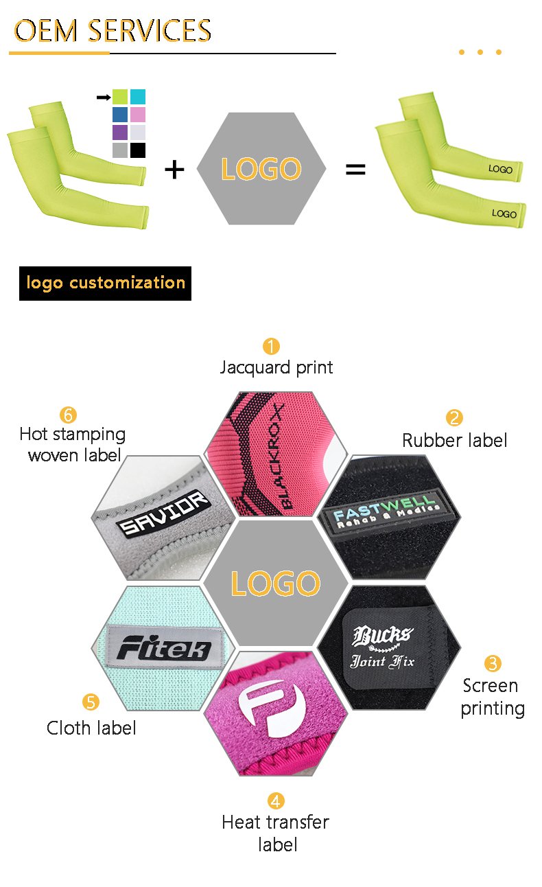 Customized Logo UV Sunscreen Cooling Compression Sports Arm Cover Riding Fishing Harness Sublimation Blank Arm Cover