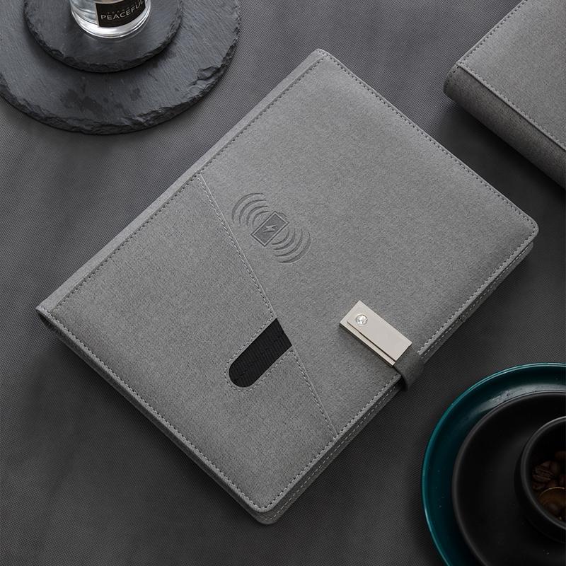 Magnetic A5 Notebook With Custom Logo PU Leather Paper Set Business Style Spiral Organizer School Office Writing Gift Box Set
