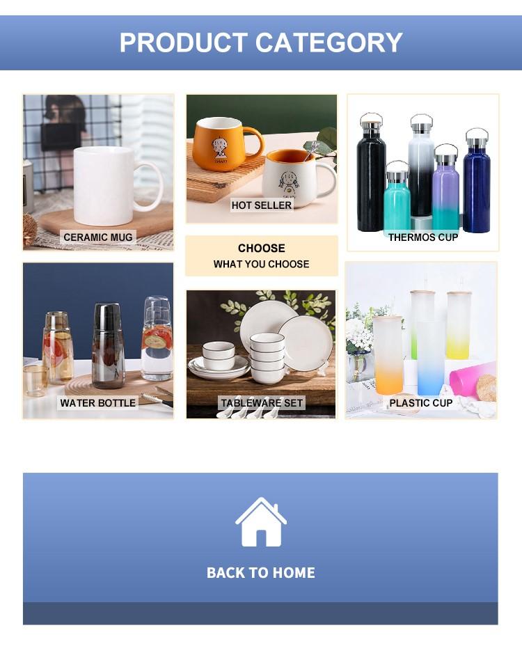 Wholesale Custom Cup 11 Oz White Sublimation Round All-vegetarian Cup Personalized Ceramic Gold Handle Coffee Cup Drinking