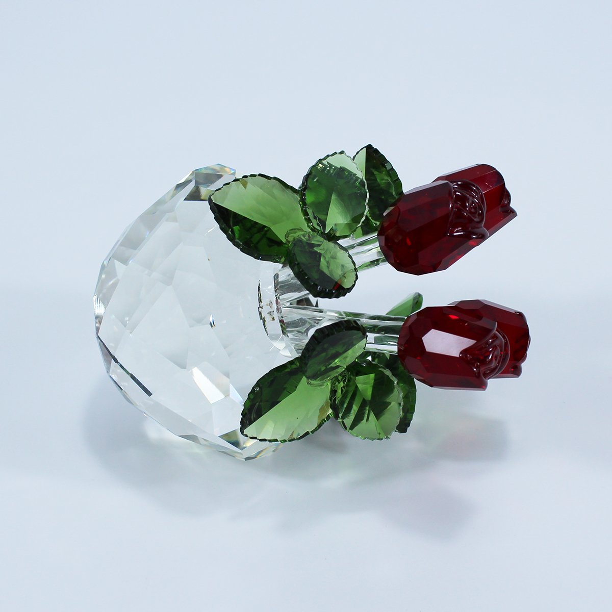 Hitop Crystal Flower Crystal Glass Rose Statue Novelty Craft Gift Anniversary Christmas Gift New Product Ideas