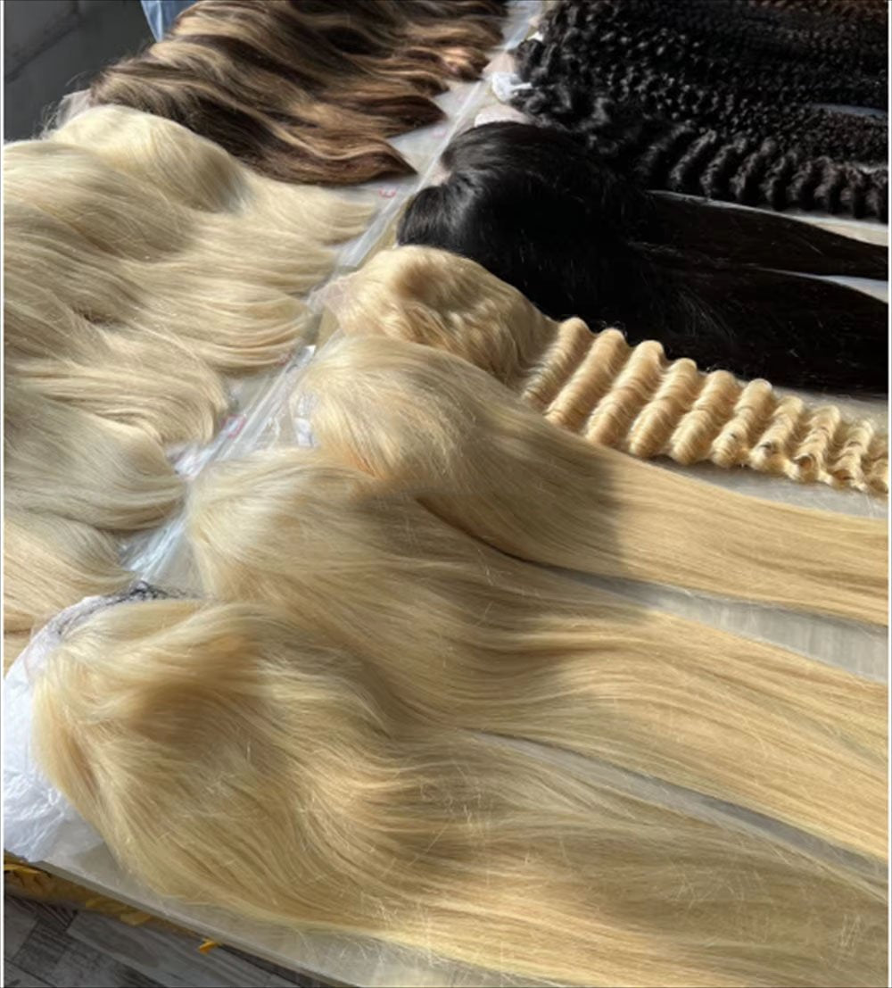 European And American Women Brown Fashion Chemical Fiber Headgear Wavy Long Curly Hair Synthetic Human Hair