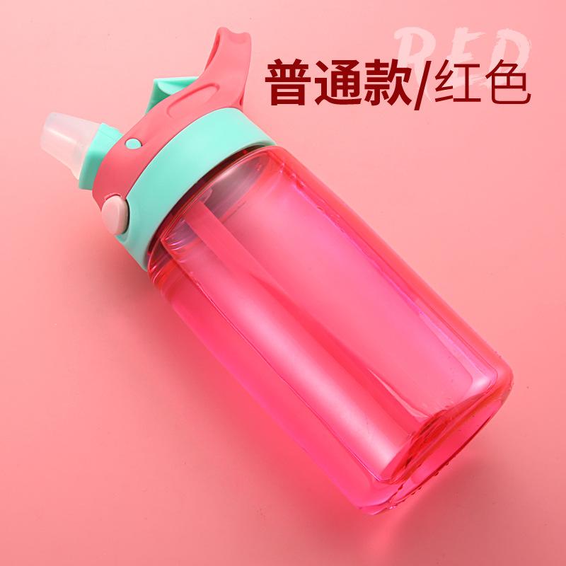 Children Suction Cup Creative Cartoon Baby Feeding Cup With Straw Leak-proof Bottle Outdoor Portable Children Cup