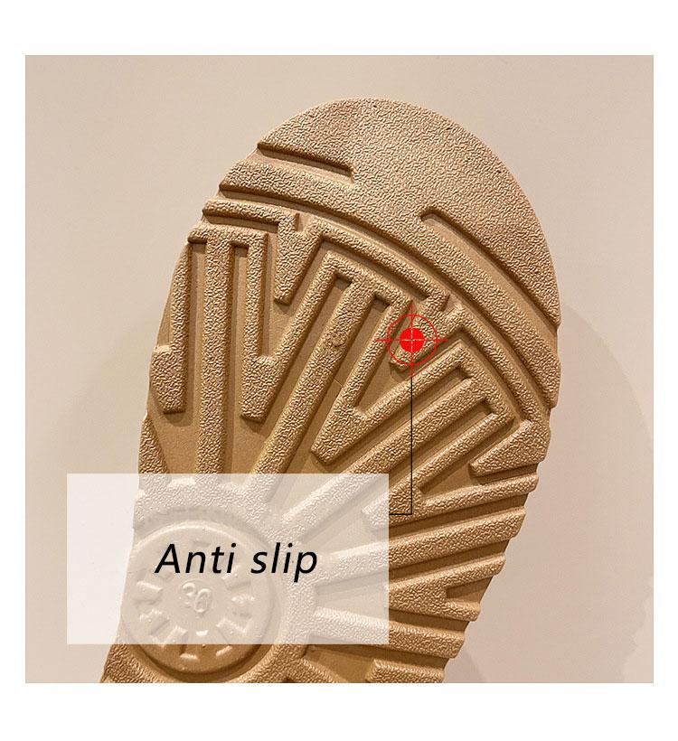 Wholesale Winter Unisex Thickened Warm Non-slip Suede Waterproof Shoes Round Toe Design Couple Women Snow Boots Slippers