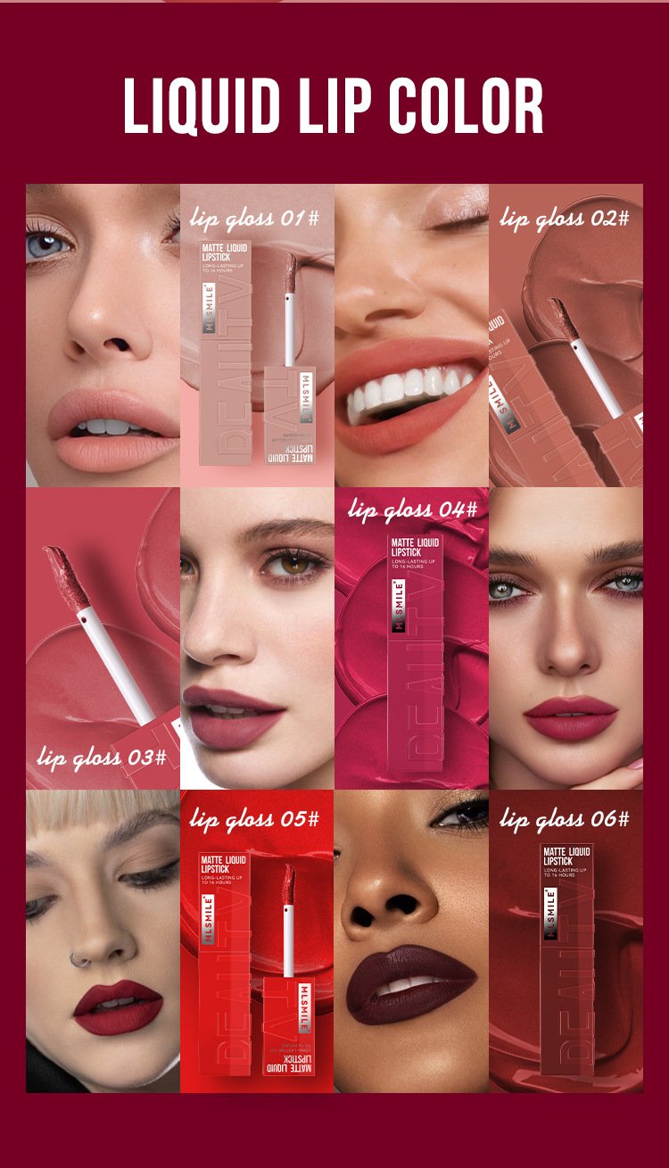 New Listing Non-stick Multi-color Long-lasting Velvet Texture Gloss Lip Gloss