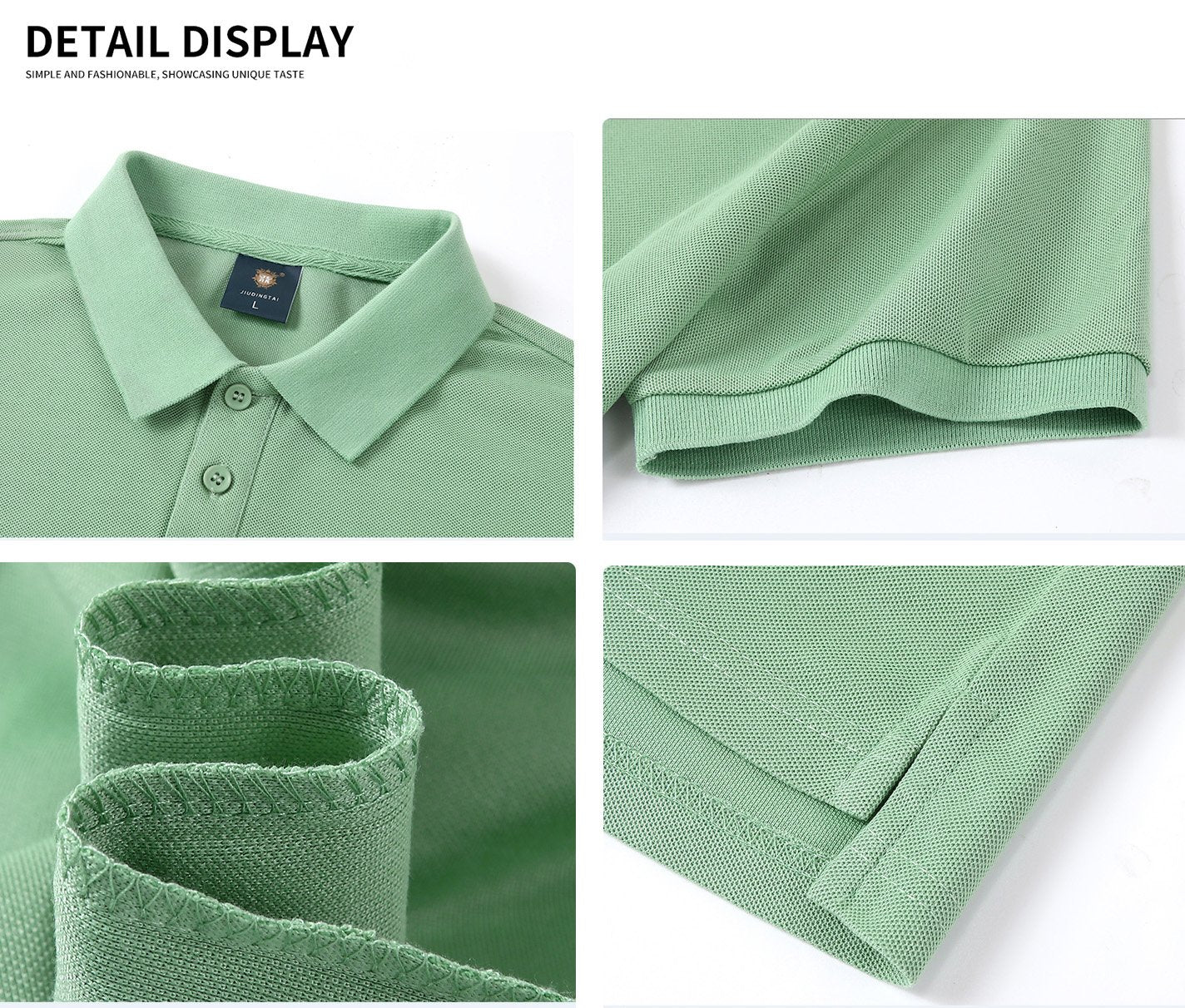 Golf Clothing Embroidery Printing Custom Design Pure White Black Cotton Polyester Dry Fit Blank Men's Women's Golf Polo T-Shirt