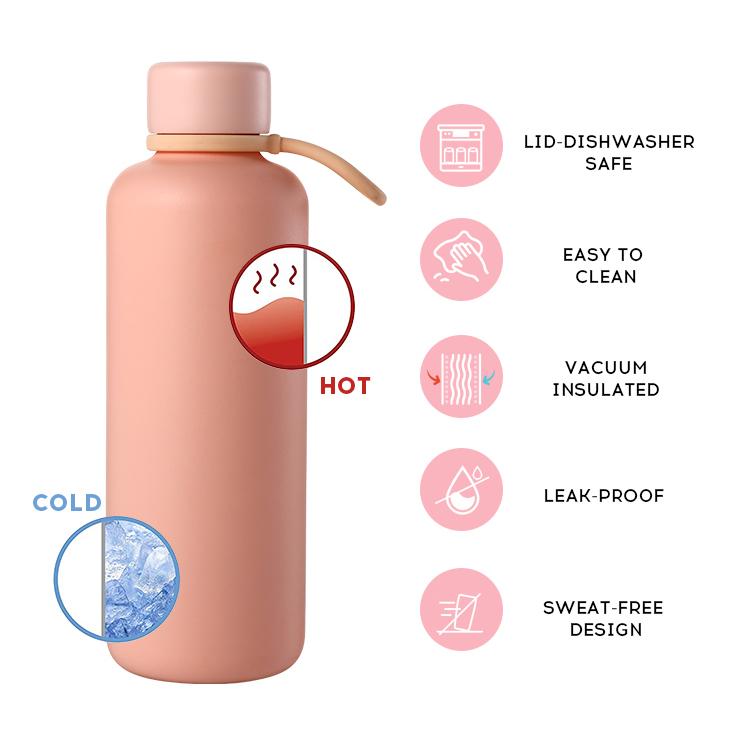 Factory Price Wholesale Insulated Stainless Steel Water Bottle With Lid And Suction Cup