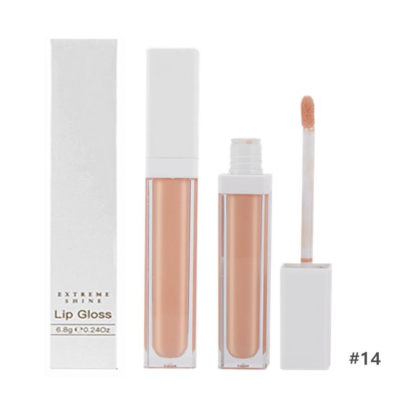 New Makeup Lip Gloss Cosmetics Liquid Vegetarian Organic Gloss Plump Fruit Nude Transparent Custom Private Label Lip Gloss