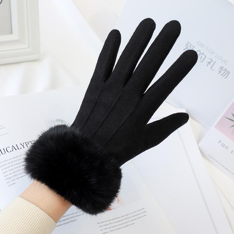 Sexy Girl Fancy Accessories Touch Screen Cashmere Wool Gloves Winter