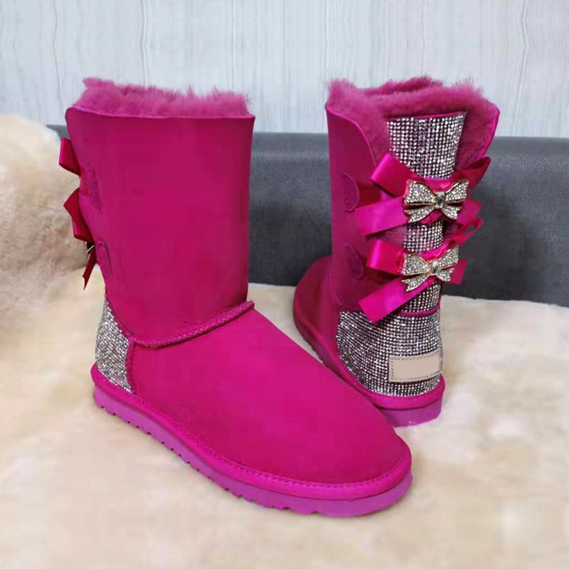 Hot Sale Boots Women Winter Snow Boots Women Bowling Winter Knee High Fur Shoes