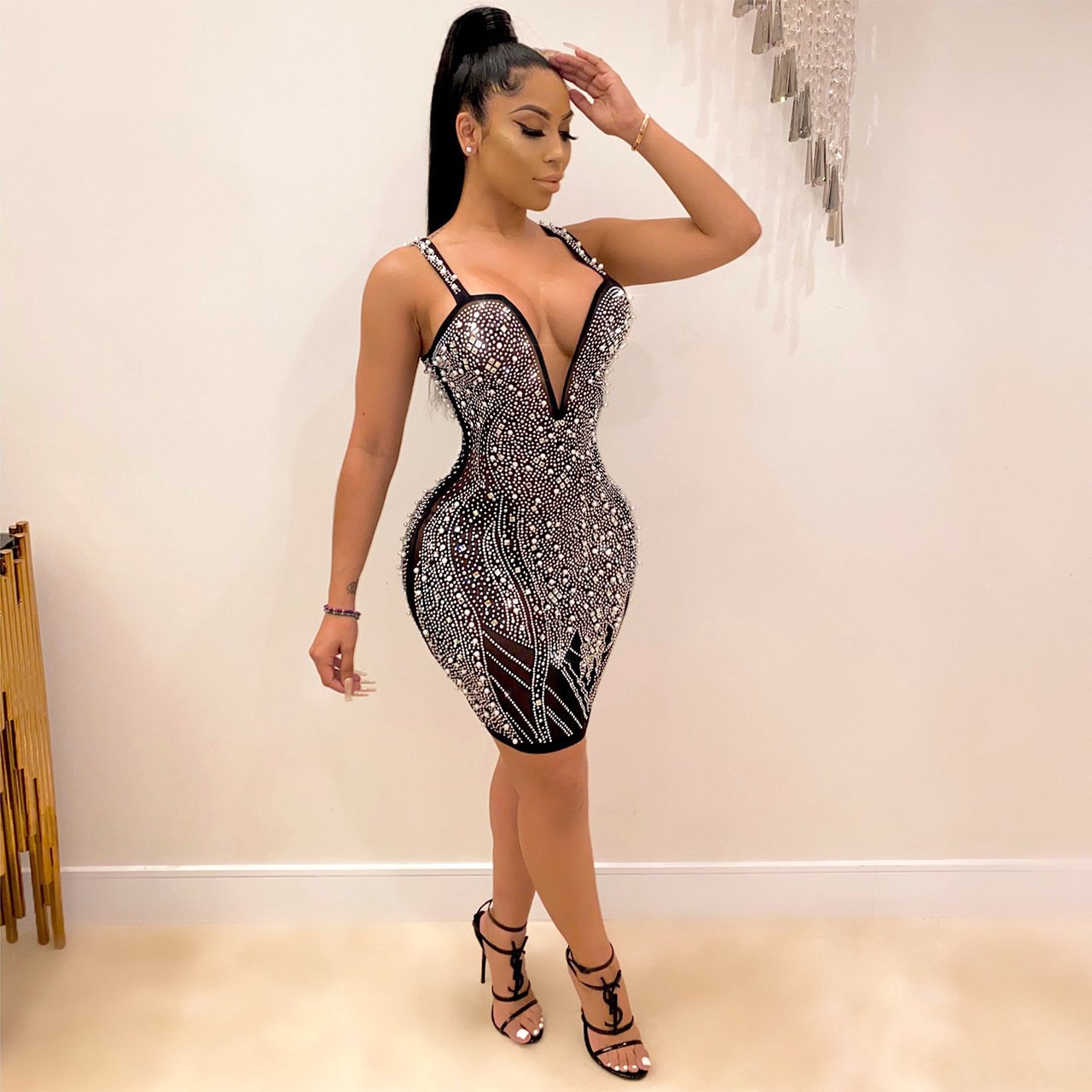 Wholesale Women Dress New Design Party Dress Sleeveless Women Elegant Ladies