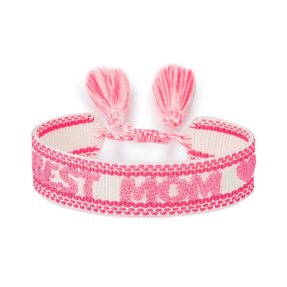 Happy Mother's Day Embroidered Bracelet