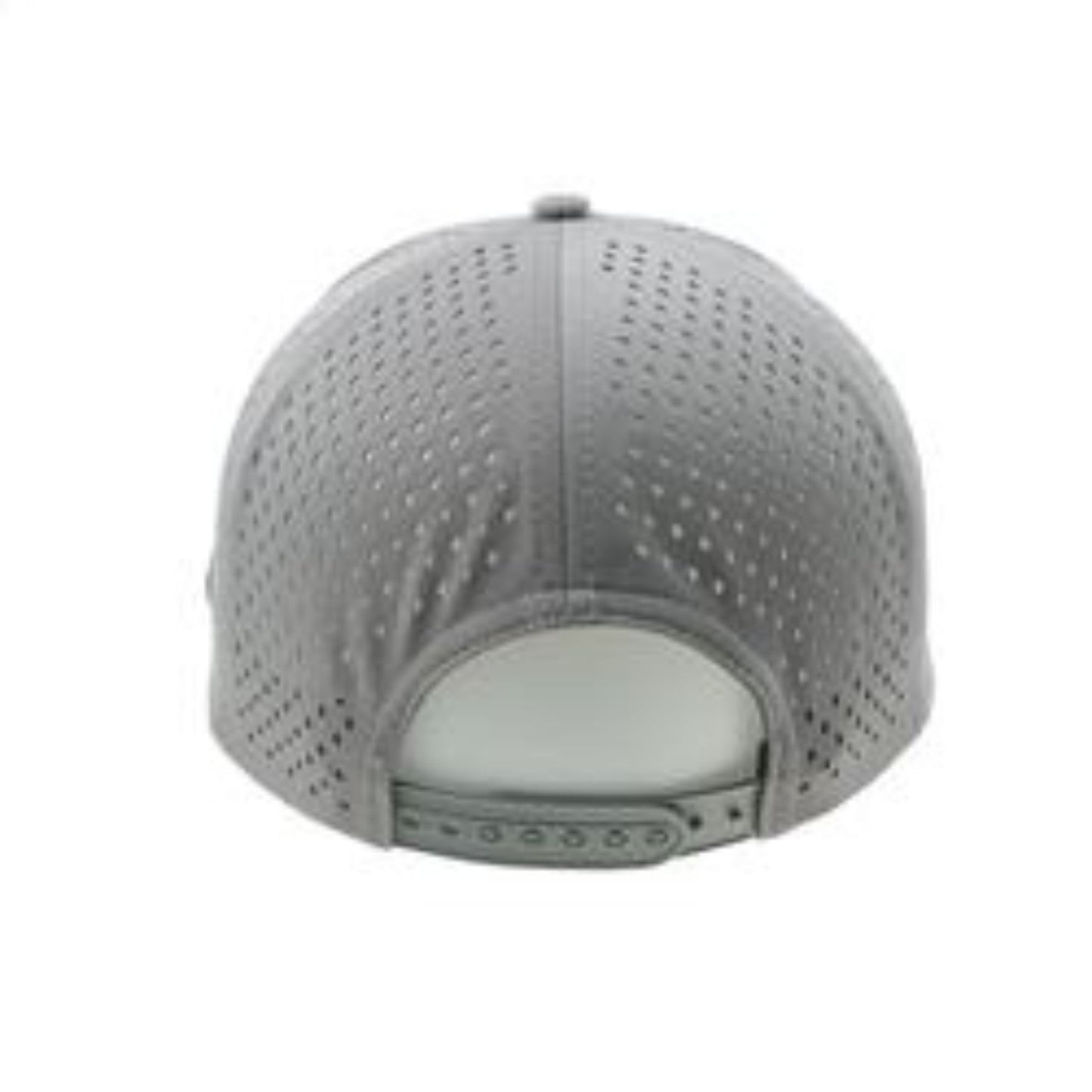 Custom 5 Panel Rubber PVC Logo Waterproof Laser Cut Drilling Perforated Cap Curved Brim Truck Drivers Cap