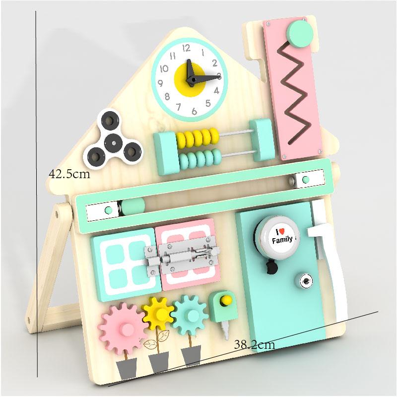 Montessori Busy Board Sensory Learning Toy Children Wooden Children Other Educational Toys 2kg