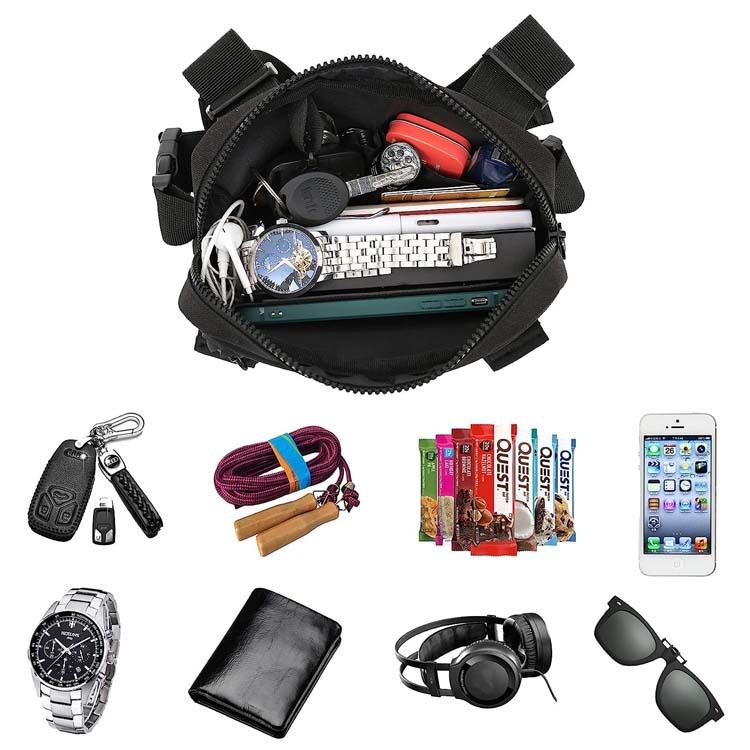 Lightweight Sport Crossbody Bag Tactical Chest Bag Vest Men's Chest Bag