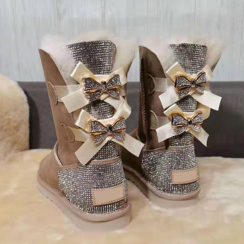 Hot Sale Boots Women Winter Snow Boots Women Bowling Winter Knee High Fur Shoes