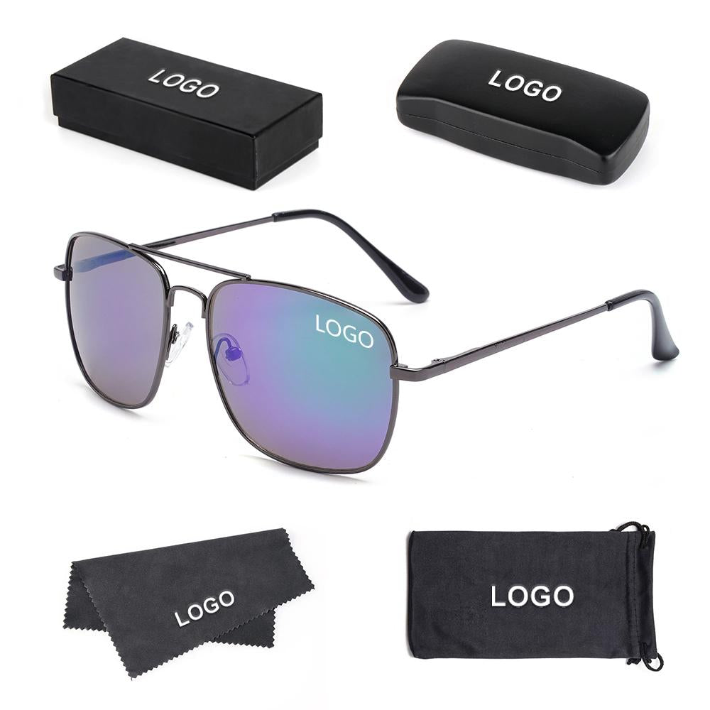 Fashion Classical Designer Women Sunglasses Driving Fishing Aviation Metal Pilot Custom Promotional Sunglasses Men
