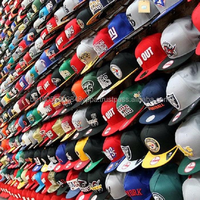 High Quality 6 Panel Custom Baseball Cap 3D Embroidered Side Sticker Flat Eaves American Assembly Team Stock Hat Low MOQ