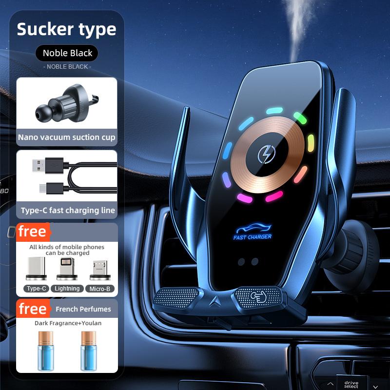 Wireless Car Charger Fast Charging Mobile Phone Holder Car Aromatherapy Holder Mobile Phone Holder Wireless Charger Mobile Holder