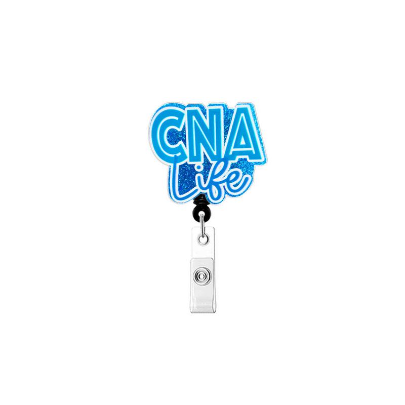 ABO Custom Wholesale Nurse RN Badge Scroll Scrub Life CNA Badge Scroll Nurse Accessories Badge Rack
