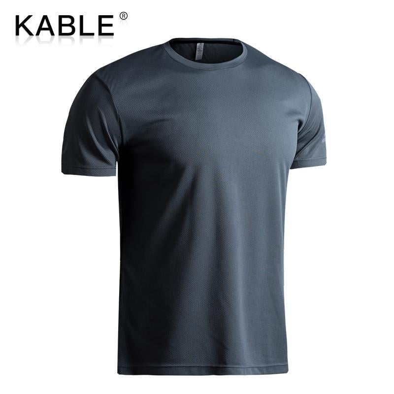 Custom Sports T-shirt Gym Men Running Fitness C Print Summer Casual Wear