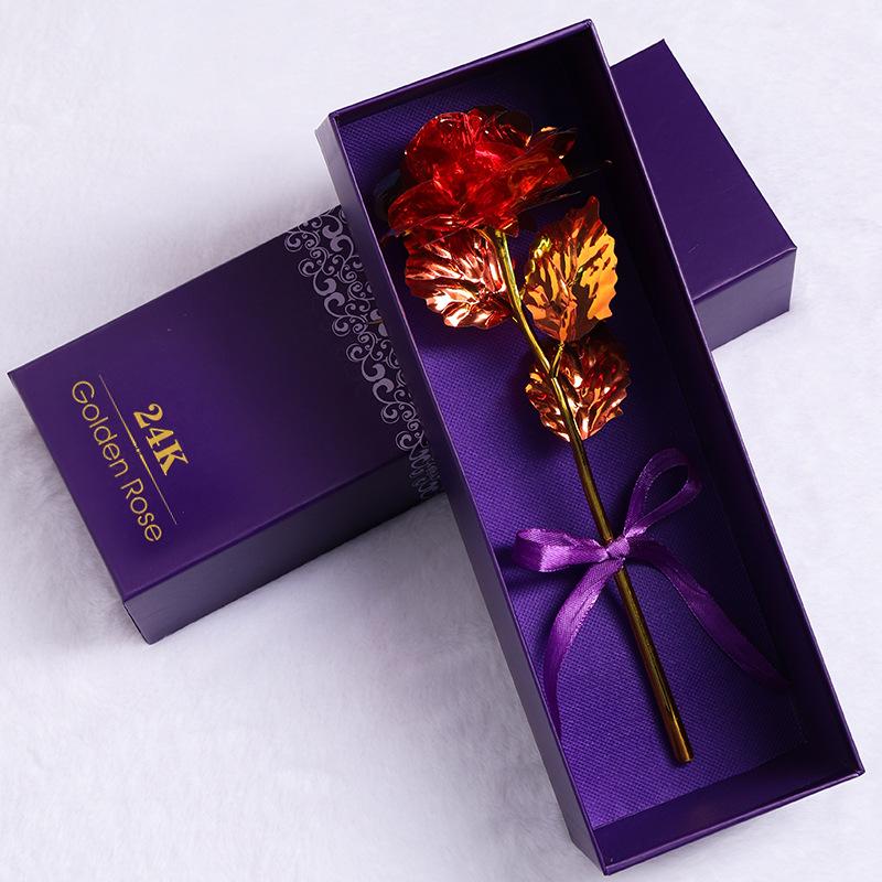 Glass Dome LED Light Mother's Day And Christmas Gift Plastic Preserved Flowers Plant Women Eternal Galaxy Rose Forever Rose