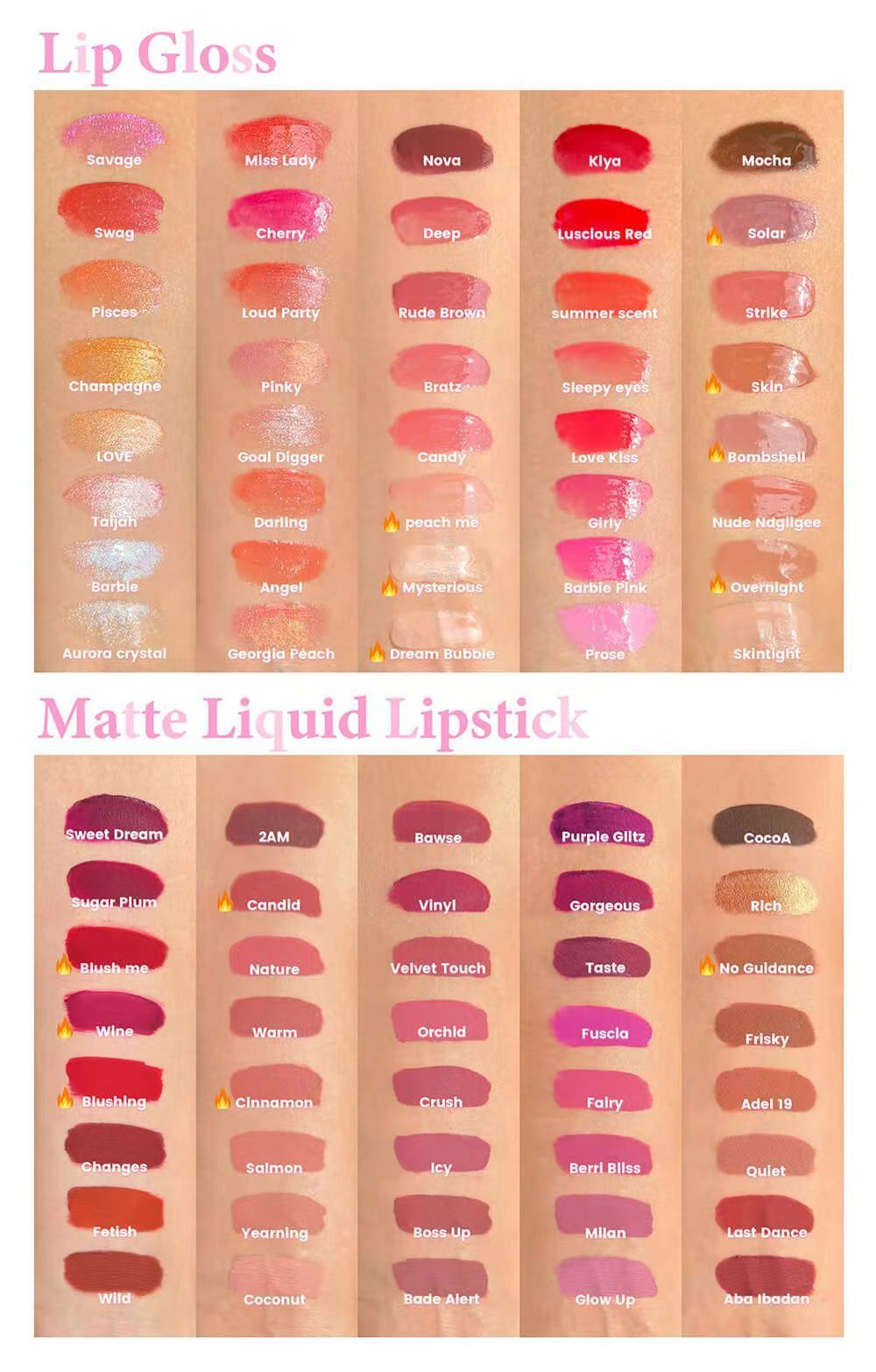 Wholesale Waterproof Gloss Lip Gloss Private Label Transparent Matte Glitter Vegetarian Gloss Lip Gloss