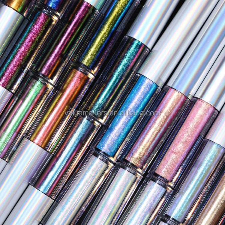 Private label new arrival metallic eyeliner water activated eyeliner shimmer chameleon liquid eyeliner