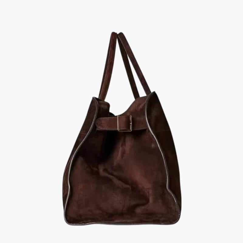 Custom Luxury Women Travel Handbag Leather Large Capacity Retro Women Suede Handbag Shoulder Bag