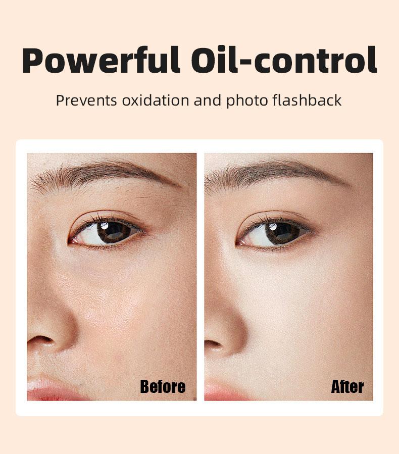 OEM Full Coverage 2 In 1 Foundation And Concealer Private Label No Talc Cosmetic Setting Powder