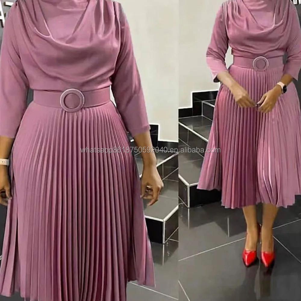 2023 Elegant African Women Clothing Spring Summer African Clothing Office Women Party Slim Fit Dress Dashiki Ankara Costume Nightgown