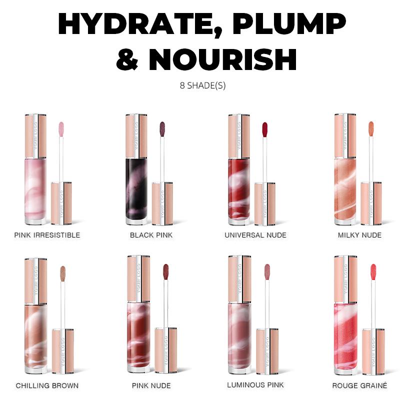 Perfecto Rose Liquid Cream Lip Gloss Waterproof Matte Lip Balm With Customizable Logo Fashion Design Mineral Lip Gloss Label