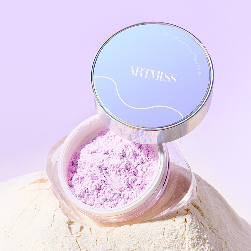 Private Label Vegetarian Oil Control Cosmetic Powder Matte Gloss Pink Waterproof White Translucent Cosmetic Loose Shaping Powder