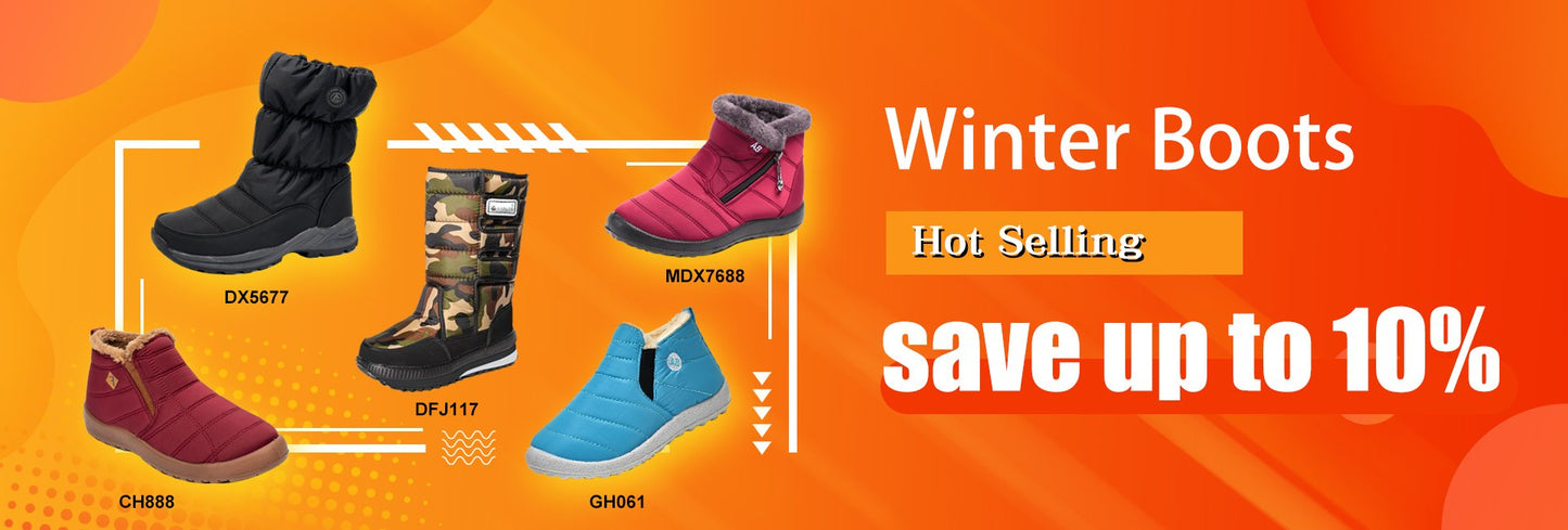 New Cheap Winter High-top Warm Plush Unisex Snow Boots Waterproof Large Size Comfortable Lightweight Women's Snow Boots