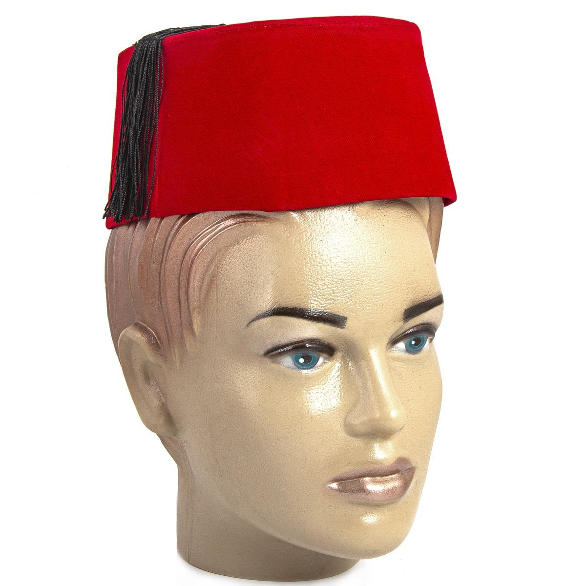 Traditional Tassel Footstool-Turkey Fitz Hat Plain Red Color From Turkey