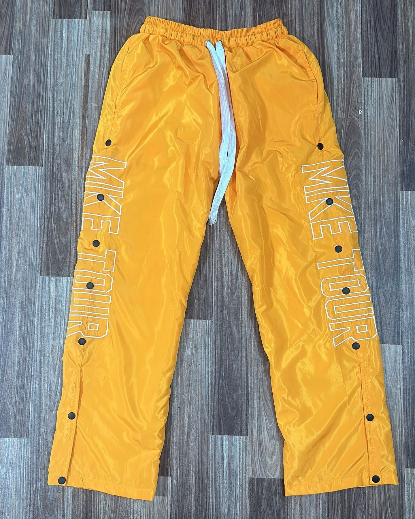 Nylon Pants Wide Leg Embroidered Trouser Men's Polyester Men's Jogger Casual Sports Nylon Sports Pants Men