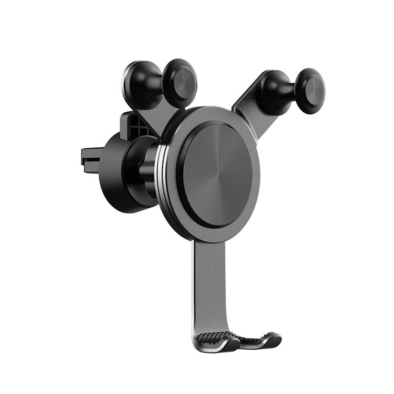 Customized Logo High Quality Black Mobile Phone And Car Mobile Phone Bracket Aluminum Alloy Accessories