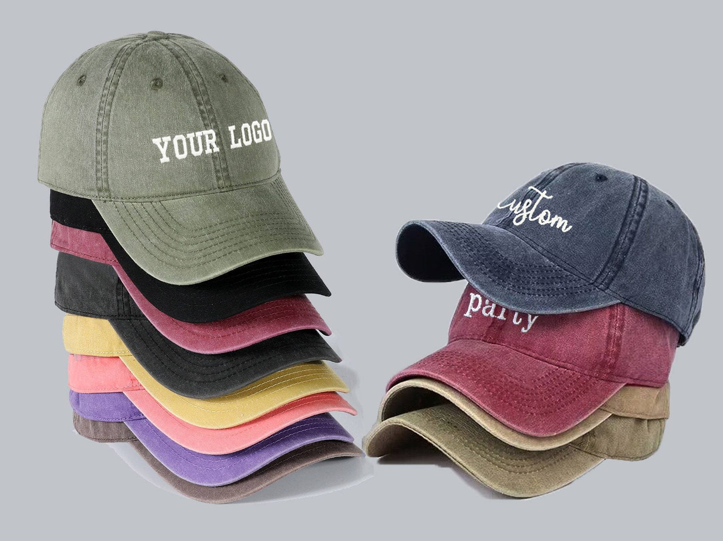 Custom Embroidery Personalized Dad Hat Wholesale Wash Supplier Men's Baseball Cap Plain Cotton Sports Cap Trucker Hat
