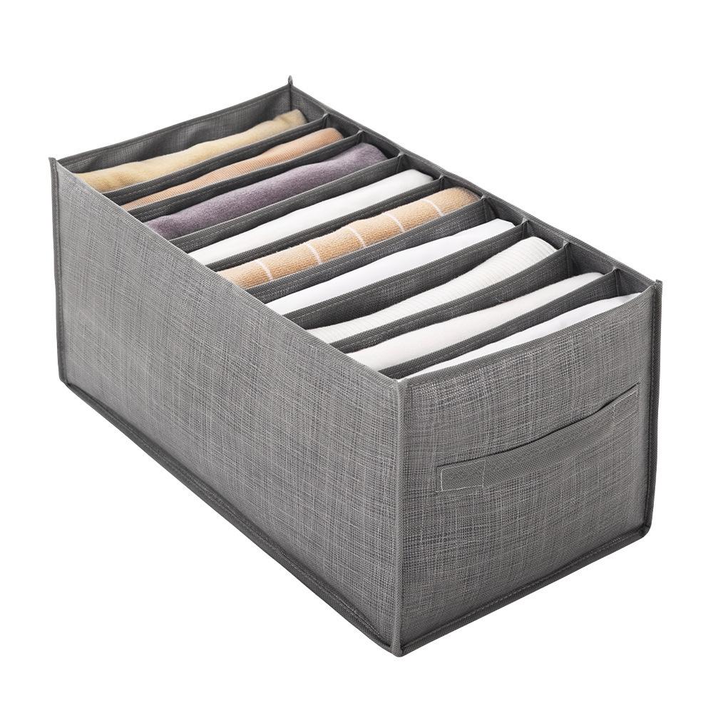 Hot Selling Clothes Storage Wardrobe Jeans Storage Box Foldable Non-woven Clothes Toy Storage Box