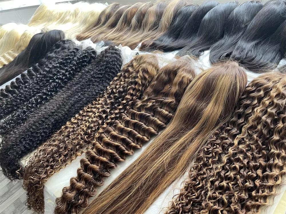 European And American Women Brown Fashion Chemical Fiber Headgear Wavy Long Curly Hair Synthetic Human Hair