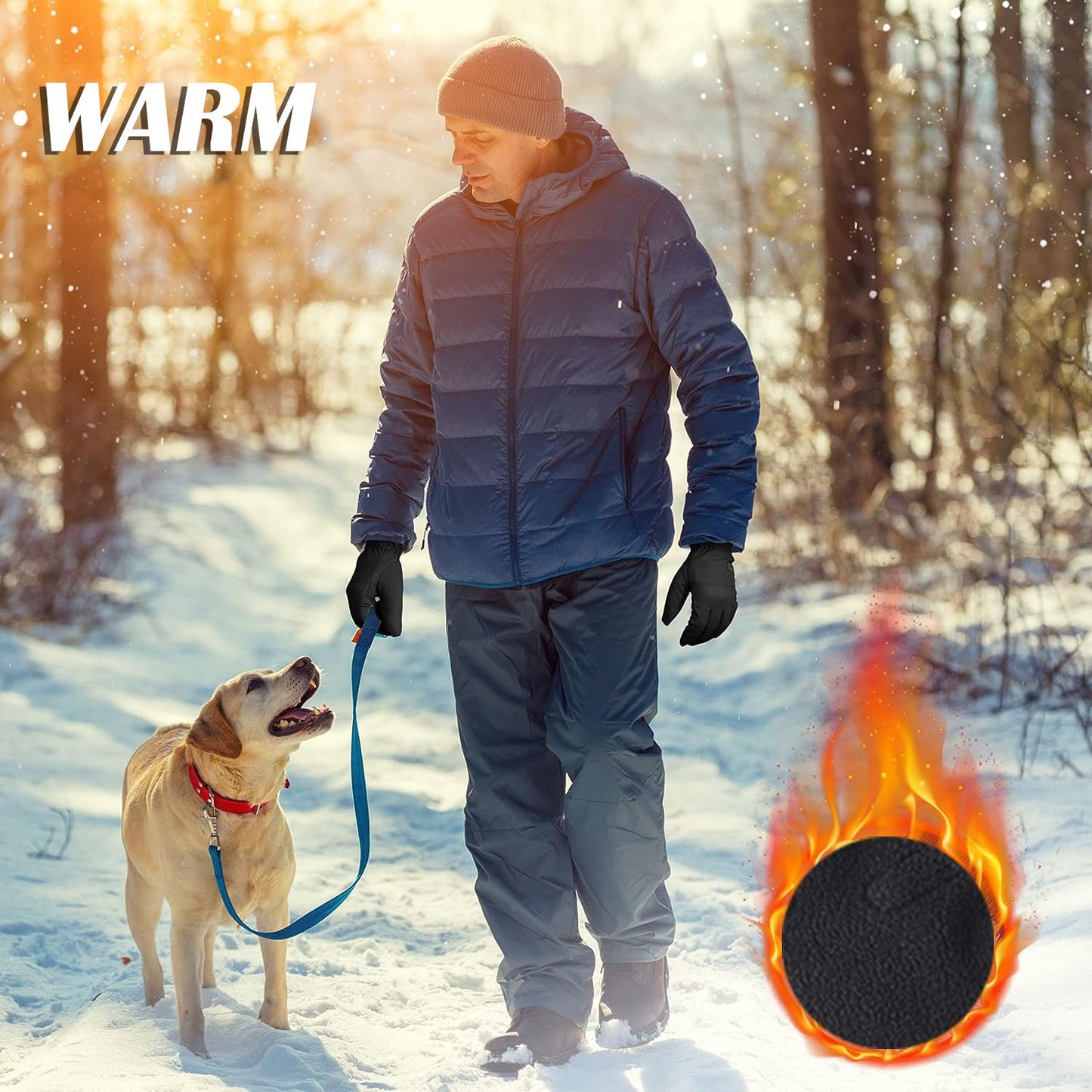 Factory Winter Direct Wool Warm Gloves Outdoor Riding Sports Gloves Can Touch Screen Gloves